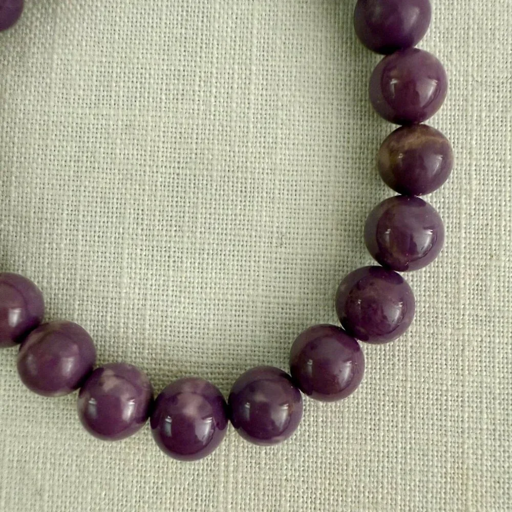 Purple Amethyst Crystal Bracelet Size 6.25